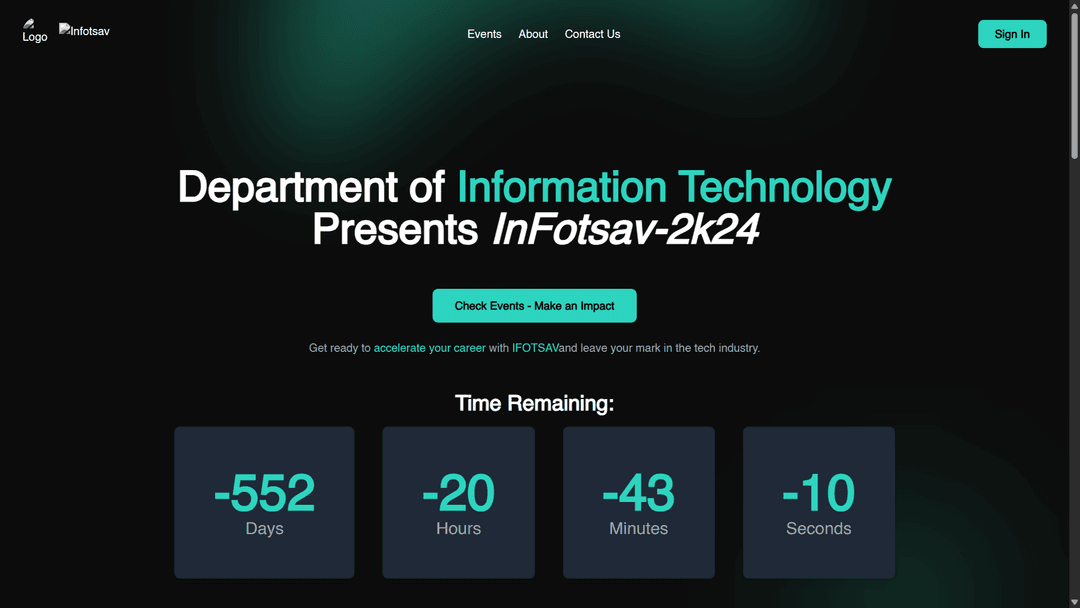Infotsav Event Management Platform